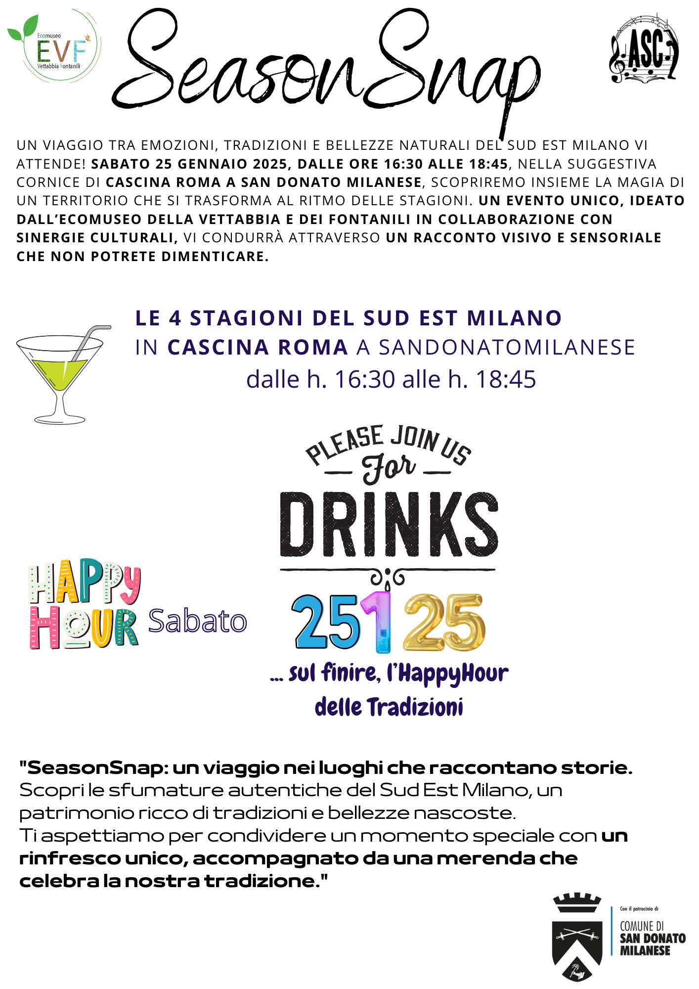 LOCANDINA EVENTO 25 GENNAIO SesonSnap - HappyHour